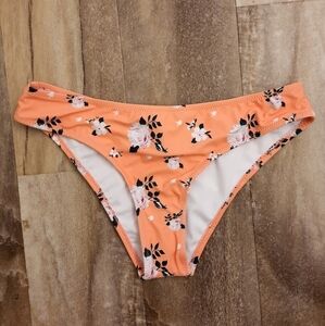 Cupshe Peach Rose Bikini Bottoms Medium NWT